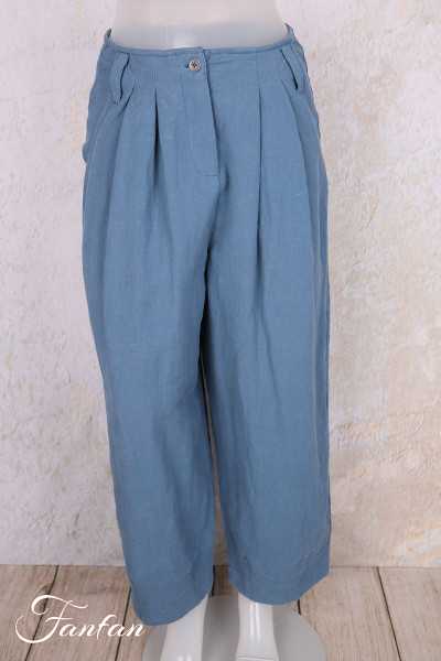 EWA I WALLA Pantalon Botvi Bleu 11438 tissage sergé