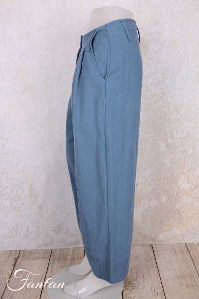 EWA I WALLA Pantalon Botvi Bleu 11438 tissage sergé