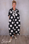 PLÜ-Plus la vie Chemise longue 4025 blackwhitedots