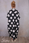 PLÜ-Plus la vie Chemise longue 4025 blackwhitedots