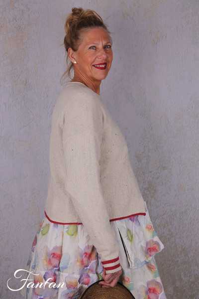 EWA I WALLA Cardigan Cordelia crème 44207 tricot coton recyclé