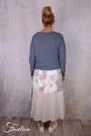 EWA I WALLA Cardigan Cordelia bleu 44207 tricot coton recyclé