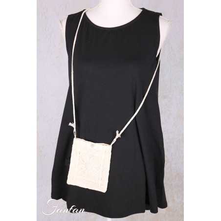 EWA I WALLA Sac Tessie crème 77626 Crochet Coton