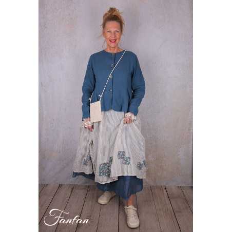 EWA I WALLA Sac Tessie crème 77626 Crochet Coton