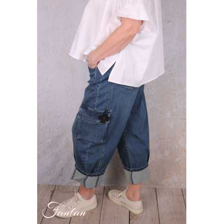 PLÜ-Plus la vie Pantalon new curved jeans 10015 blue