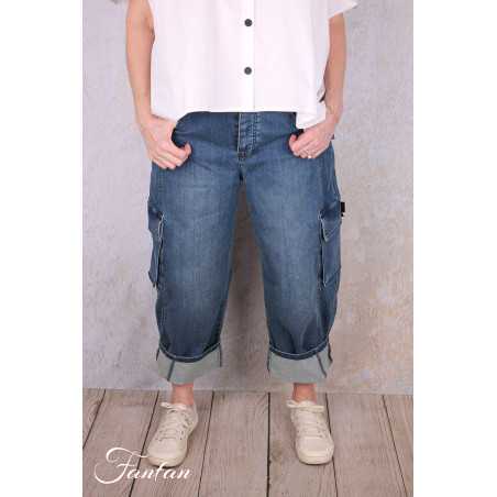 PLÜ-Plus la vie Pantalon new curved jeans 10015 blue