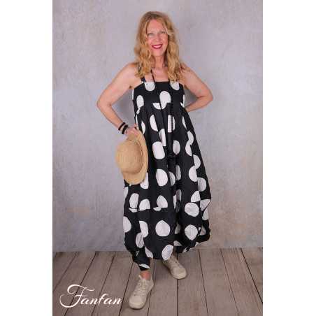 PLÜ-Plus la vie Robe à pois 1152 blackwhitedots