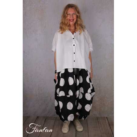 PLÜ-Plus la vie Robe à pois 1152 blackwhitedots