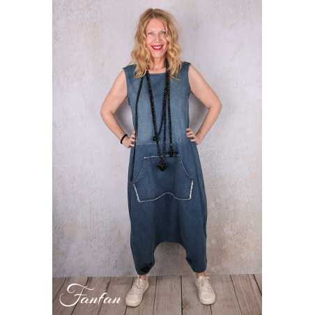 PLÜ-Plus la vie Pantalon Djumpsuit 10011 Blue