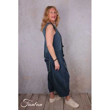 PLÜ-Plus la vie Pantalon Djumpsuit 10011 Blue