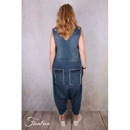 PLÜ-Plus la vie Pantalon Djumpsuit 10011 Blue