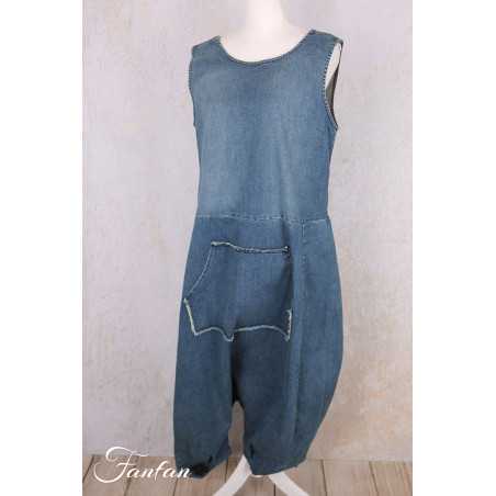 PLÜ-Plus la vie Pantalon Djumpsuit 10011 Blue