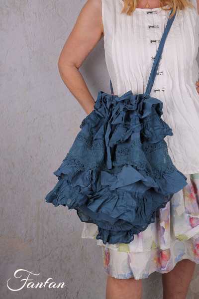 EWA I WALLA sac Lottis Bleu 77627 Coton Bio