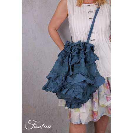 EWA I WALLA sac Lottis Bleu 77627 Coton Bio