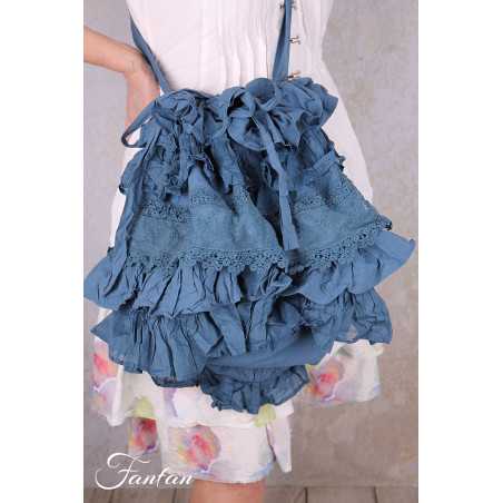 EWA I WALLA sac Lottis Bleu 77627 Coton Bio