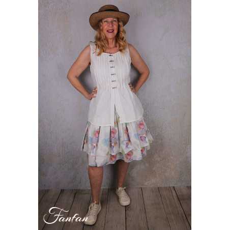 EWA I WALLA Jupe Ewa Original Fleurs 22312 Coton Bio