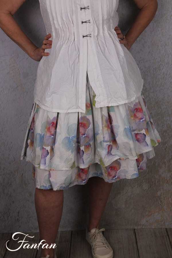 EWA I WALLA Jupe Ewa Original Fleurs 22312 Coton Bio