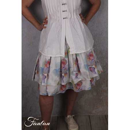 EWA I WALLA Jupe Ewa Original Fleurs 22312 Coton Bio