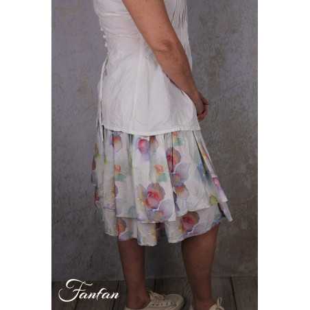 EWA I WALLA Jupe Ewa Original Fleurs 22312 Coton Bio