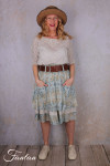 EWA I WALLA Jupe Estella Original Checked Voile 22314 Coton Bio