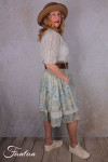EWA I WALLA Jupe Estella Original Checked Voile 22314 Coton Bio