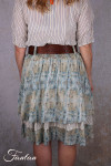 EWA I WALLA Jupe Estella Original Checked Voile 22314 Coton Bio