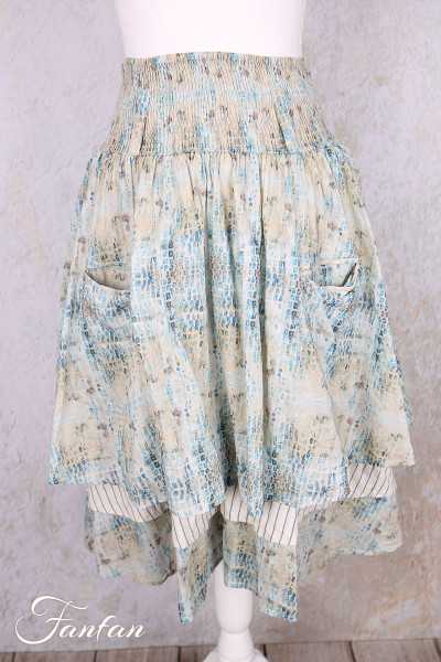 EWA I WALLA Jupe Estella Original Checked Voile 22314 Coton Bio