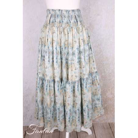 EWA I WALLA Jupe Felina Original Checked Voile 22315 Coton Bio