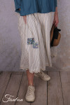 EWA I WALLA Jupe Evelyn Original Striped voile 22318 Coton Bio