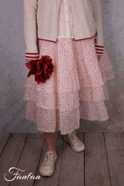 EWA I WALLA Jupe Wendy à pois 22328 Coton