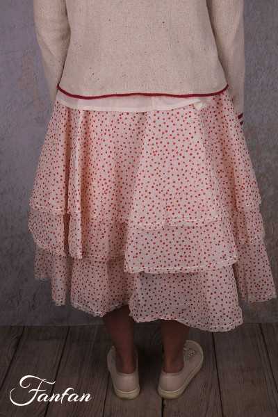 EWA I WALLA Jupe Wendy à pois 22328 Coton