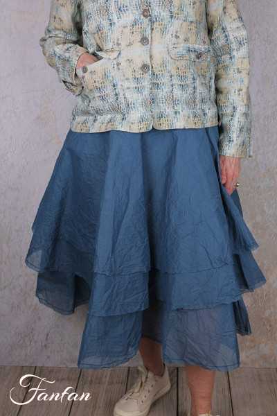 EWA I WALLA Jupe WENDY bleu 22328 coton