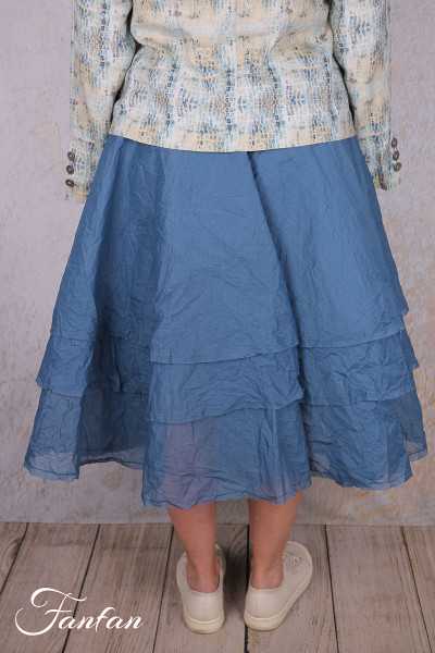 EWA I WALLA Jupe WENDY bleu 22328 coton