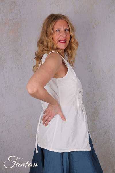 EWA I WALLA Top Janni White 33407 coton bio