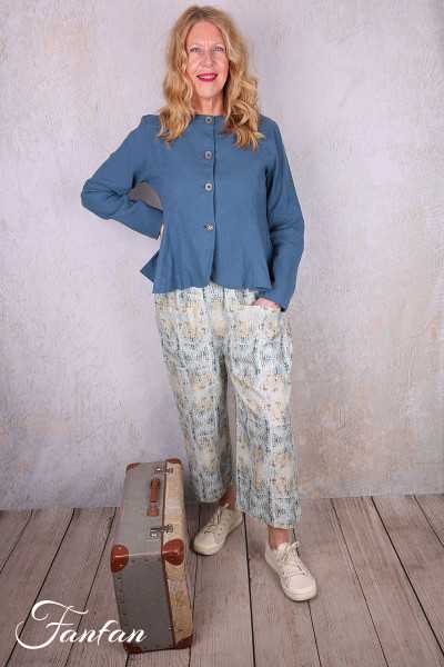 EWA I WALLA Pantalon Henny Carreaux 11444 lin