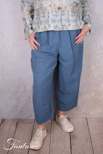 EWA I WALLA Pantalon Botvi Bleu 11438 tissage sergé