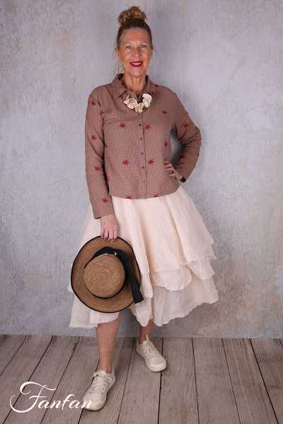 EWA I WALLA Jupe Wendy Oat 22328 Coton