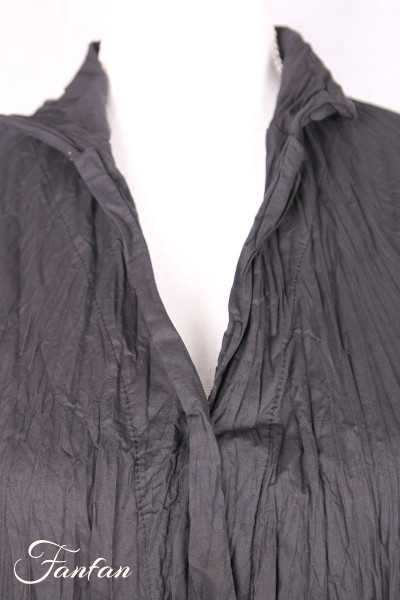 Privatsachen Robe en coton égyptien froissé Kleiderhei Kaviar