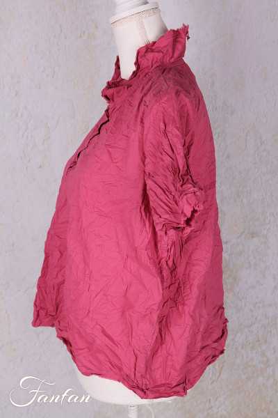 Privatsachen Blouse Applikleid Magnolia en coton égyptien froissé