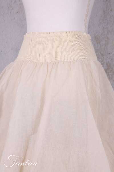 Les Ours Jupon Madou écru organza de coton