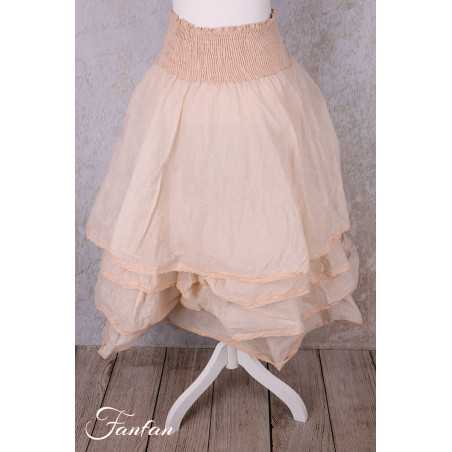 Les Ours Jupon Madeleine Blush organza de coton