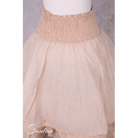 Les Ours Jupon Madeleine Blush organza de coton