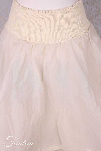 Les Ours Jupon Madeleine écru organza de coton