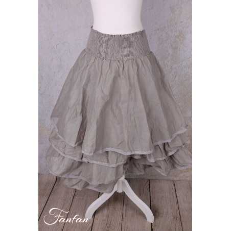 Les Ours Jupon Madeleine perle organza de coton