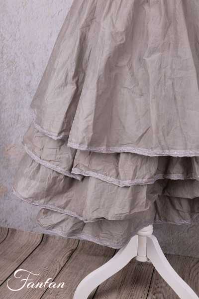 Les Ours Jupon Madeleine perle organza de coton