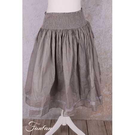 Les Ours Jupe Lou Perle organza de coton