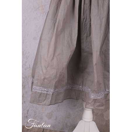 Les Ours Jupe Lou Perle organza de coton