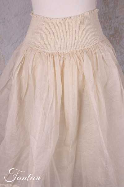 Les Ours Jupe Lou écru organza de coton