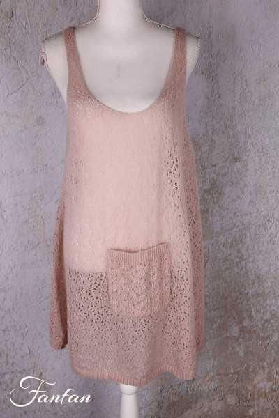 Les Ours Tunique Laurier rose maille