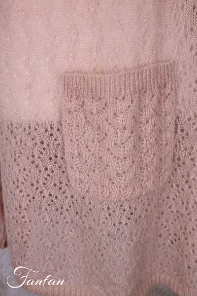 Les Ours Tunique Laurier rose maille